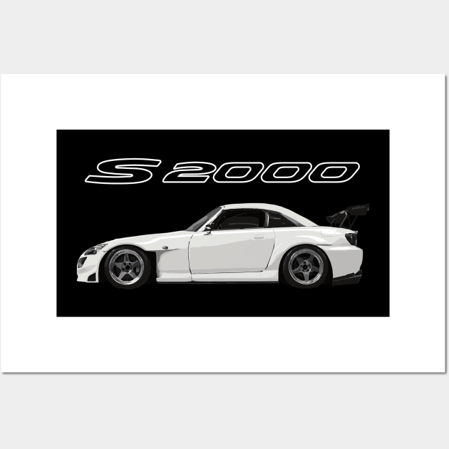 grand prix white s2000 Wall Art by cowtown_cowboy